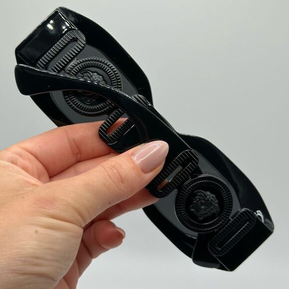 VERSACE Sunglasses VE4425U 536087 Black Dark Grey Unisex Sunglasses NEW - Picture 9 of 11